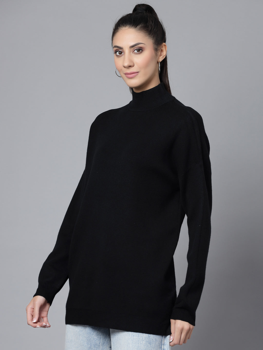 Mafadeny Winter Wear Black Stylish & Cosy  Pullover