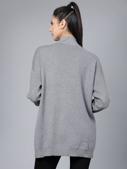 Mafadeny Winter Wear Grey Stylish & Cosy  Pullover