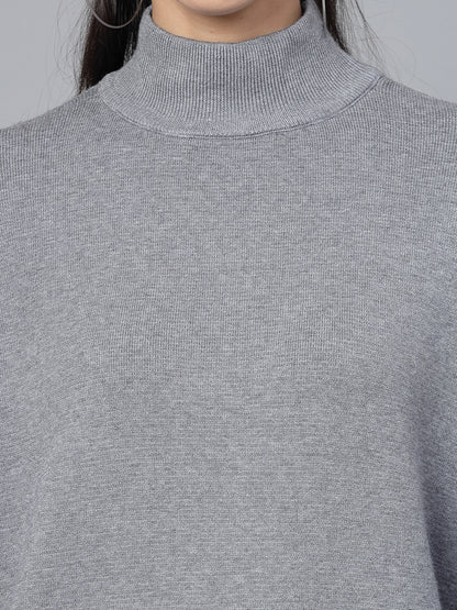 Mafadeny Winter Wear Grey Stylish & Cosy  Pullover