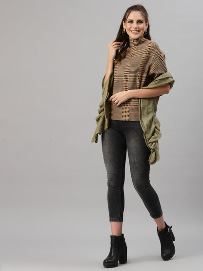 Mafadeny Women Khaki Pullover