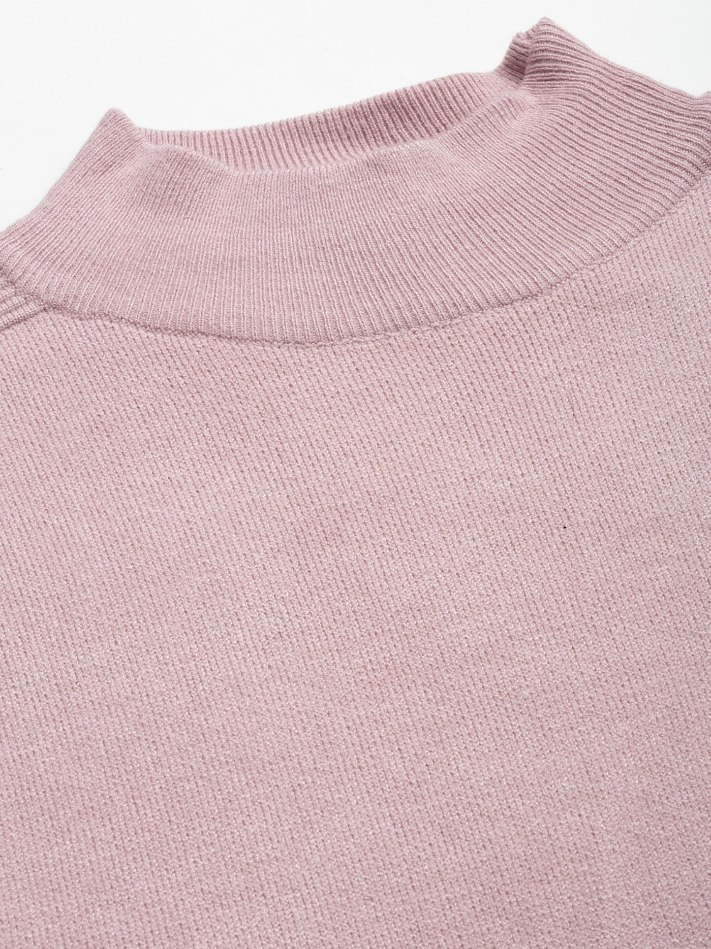 Mafadeny Women Peach-Coloured & Black Pullover