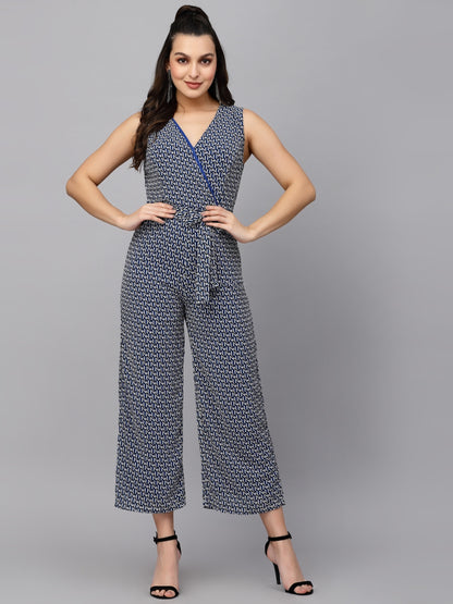 Mafadeny V-Neck Basic Jumpsuit