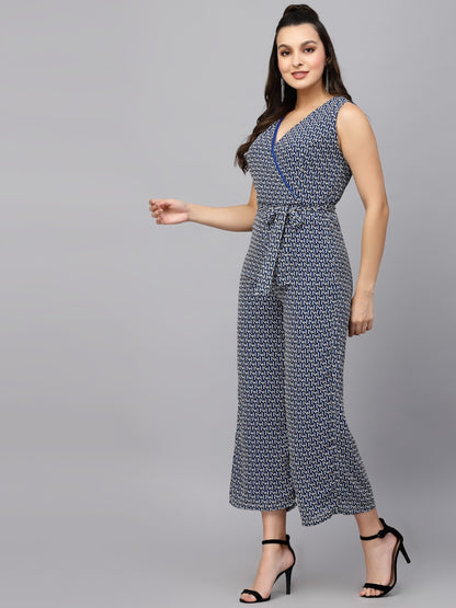 Mafadeny V-Neck Basic Jumpsuit