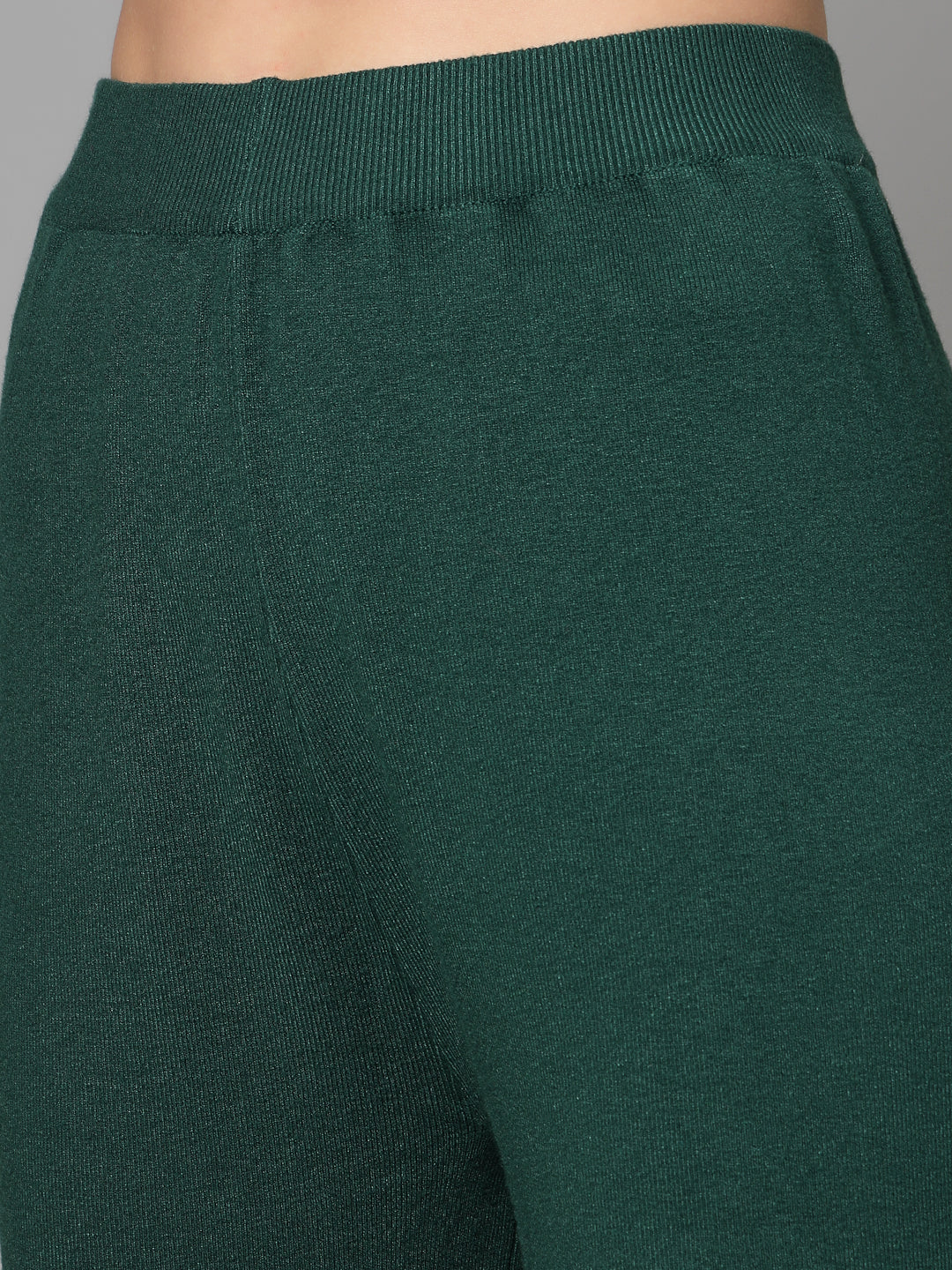 Mafadeny Women Winter Wear Green Stylish & Cosy Plazzo