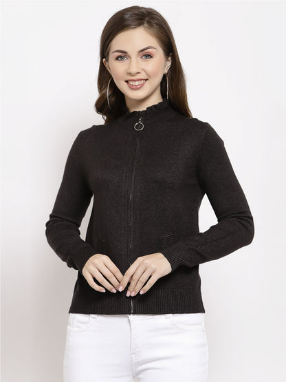 Mafadeny Black Winter Sweater - Classic Coziness for Cold Days