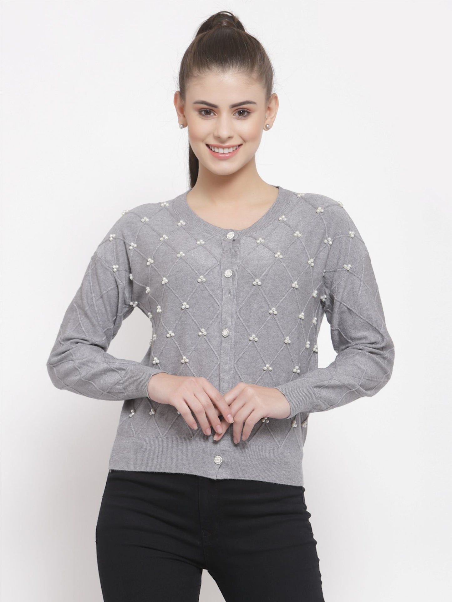 Mafadeny Winter Comfort Grey Cardigan - Embrace the Cozy Vibes