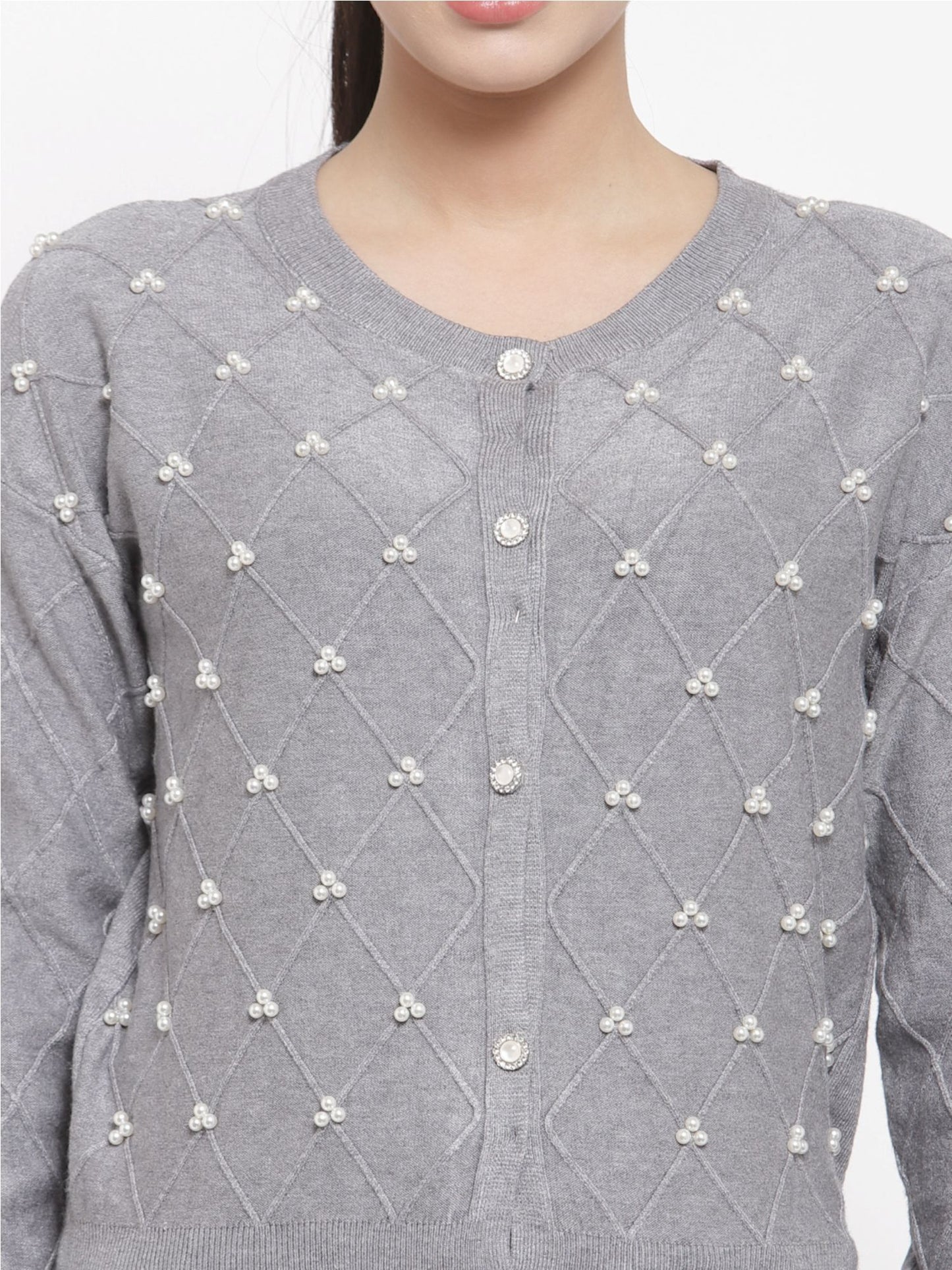 Mafadeny Winter Comfort Grey Cardigan - Embrace the Cozy Vibes