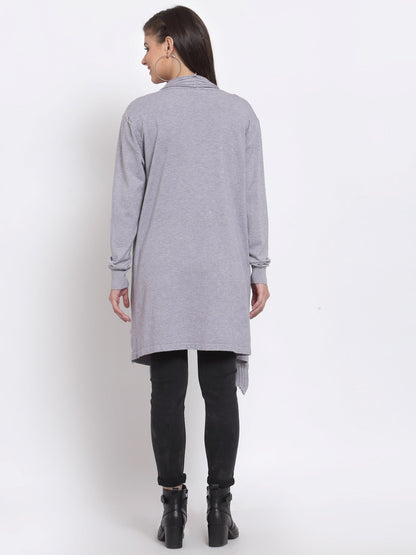 Mafadeny Winter Bliss Grey Shrug - Cozy Layering for Chilly Days